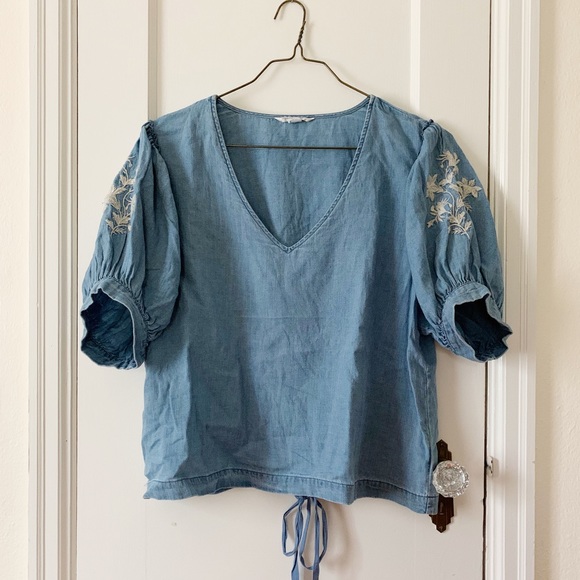 American Eagle Cropped Tie Top - Picture 4 of 6